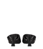 Prada Black Leather Platforms