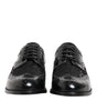 Dolce & Gabbana Black Leather Floral Lace Dress Formal Shoes