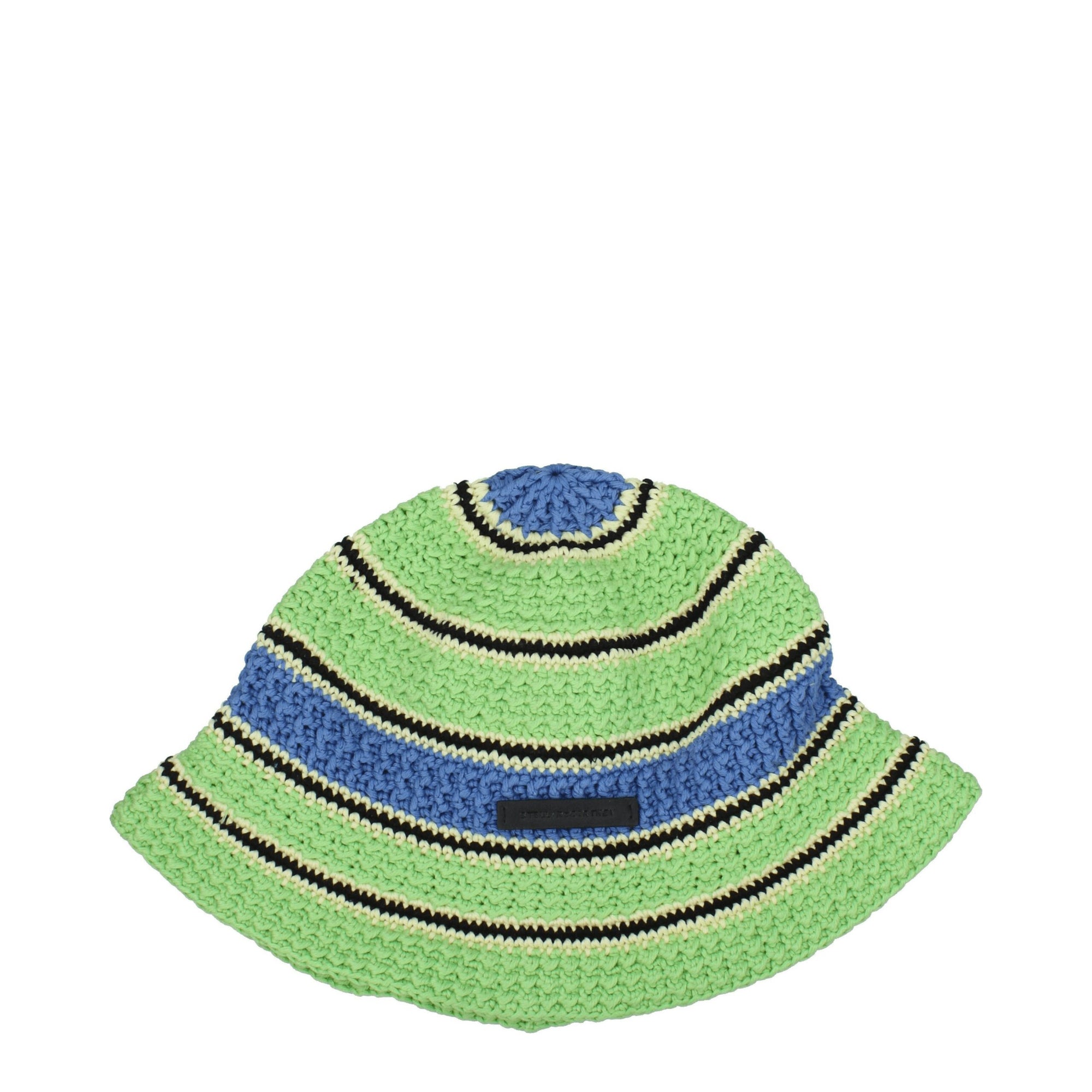 Sombreros de cubo de algodón verde Stella McCartney