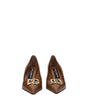 Dolce & Gabbana Brown Leather High Heel Pumps