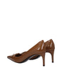 Dolce & Gabbana Brown Leather High Heel Pumps