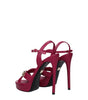 Dolce & Gabbana Pink Leather Platforms