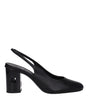 Max Mara Black Leather High Heel Pumps