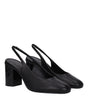 Max Mara Black Leather High Heel Pumps