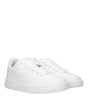 Burberry White Leather Low Tops