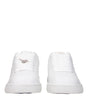 Burberry White Leather Low Tops