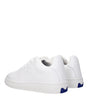 Burberry White Leather Low Tops