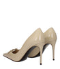 Dolce & Gabbana Beige Leather High Heel Pumps