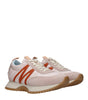 Baskets épaisses en tissu rose Moncler