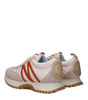 Baskets épaisses en tissu rose Moncler