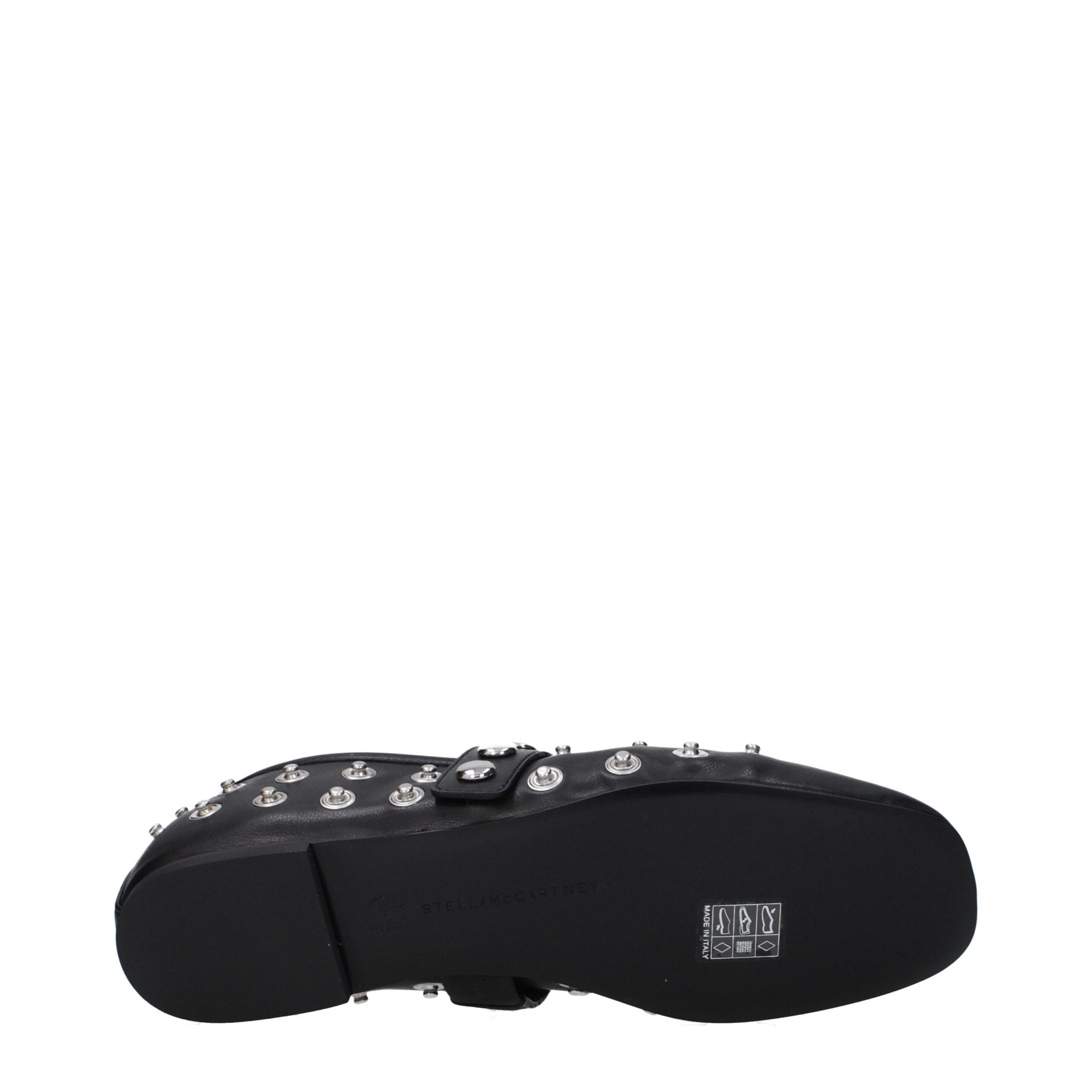 Stella McCartney Black Leather Ballet Flats