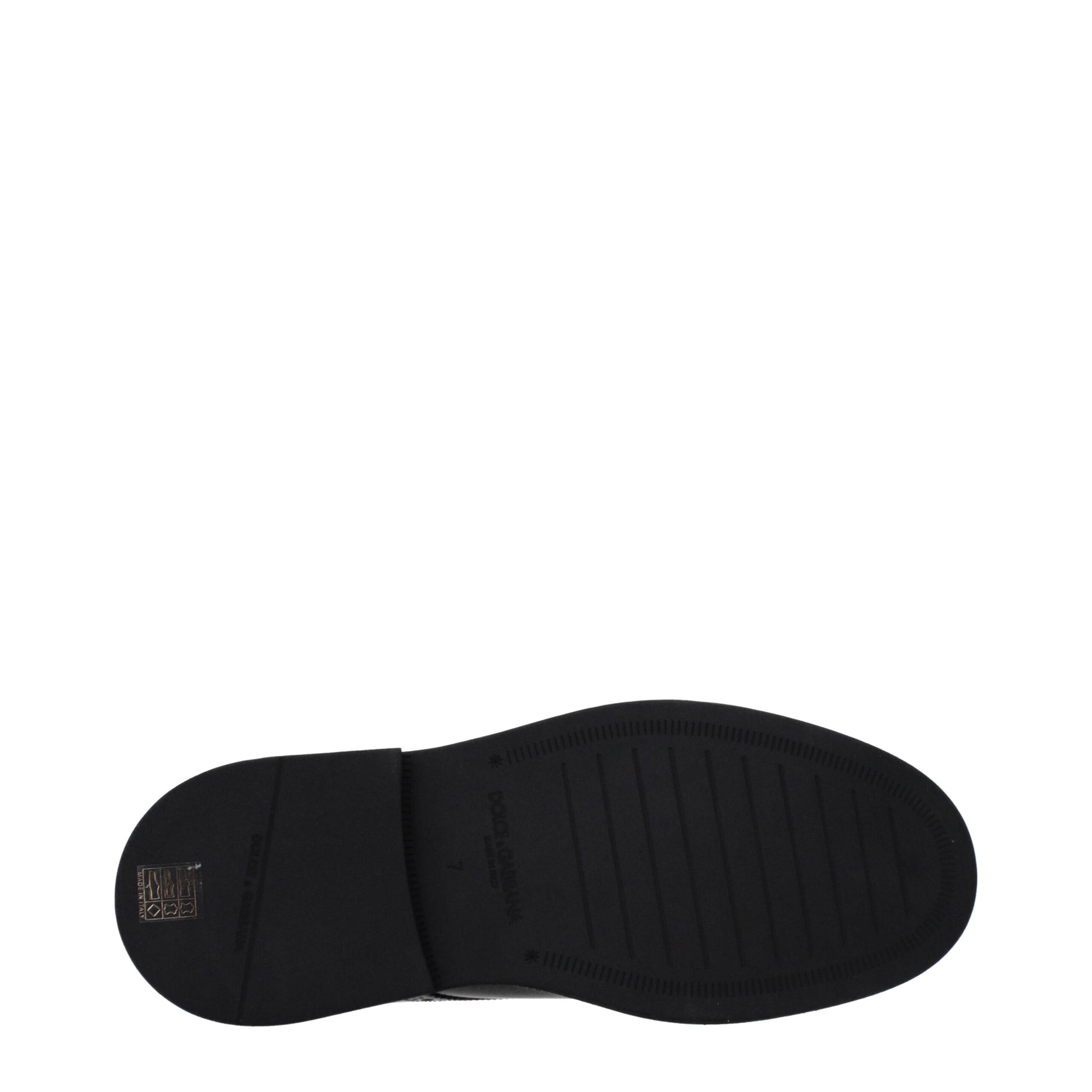 Dolce & Gabbana Black Leather Oxfords And Derbies