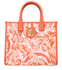 Versace Orange Fabric Handbags
