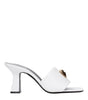 Versace White Leather Stiletto Heels Sandals