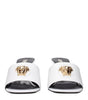 Versace White Leather Stiletto Heels Sandals