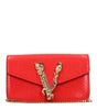 Versace Red Leather Clutch Bags