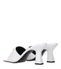 Versace White Leather Stiletto Heels Sandals
