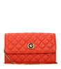 Versace Orange Leather Clutch Bags