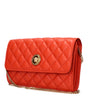 Versace Orange Leather Clutch Bags