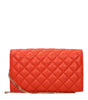 Versace Orange Leather Clutch Bags