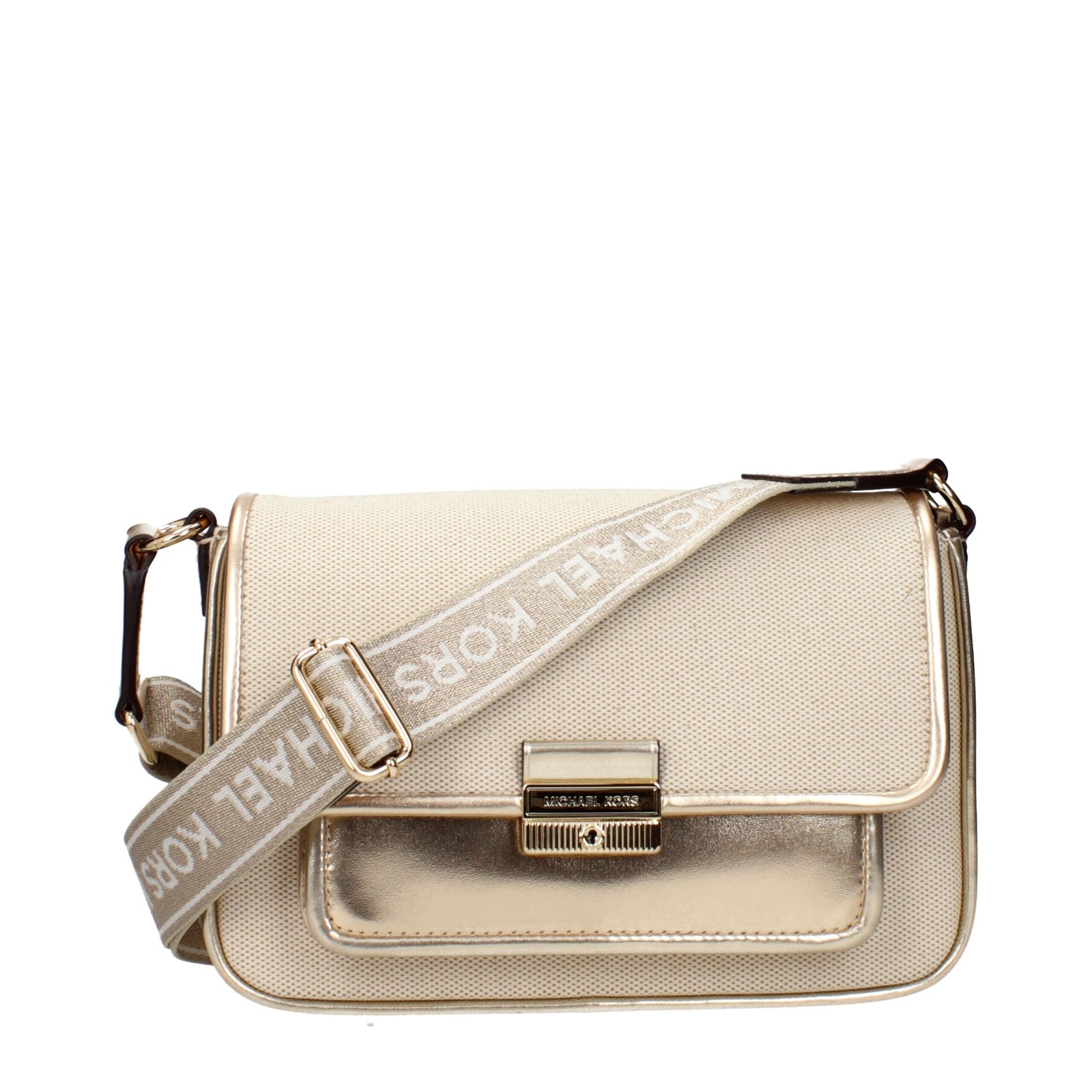 Sacs à bandoulière en tissu beige Michael Kors
