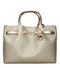 Michael Kors Gold Fabric Handbags