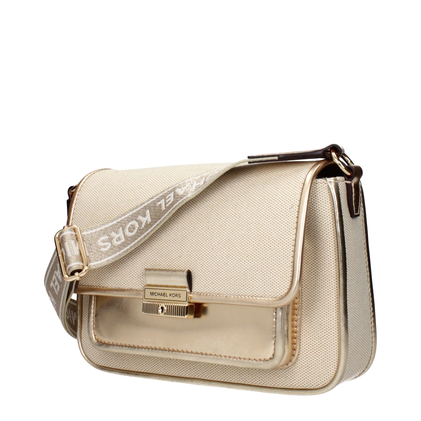 Sacs à bandoulière en tissu beige Michael Kors