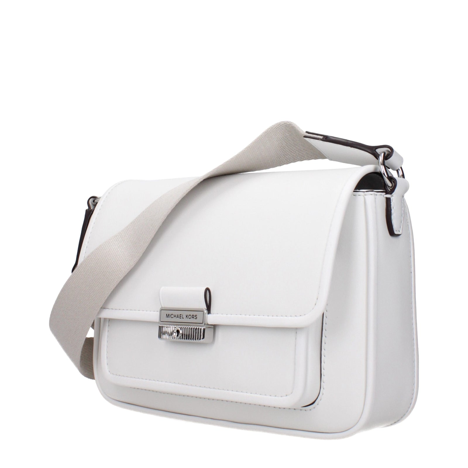Sacs à bandoulière en cuir blanc Michael Kors