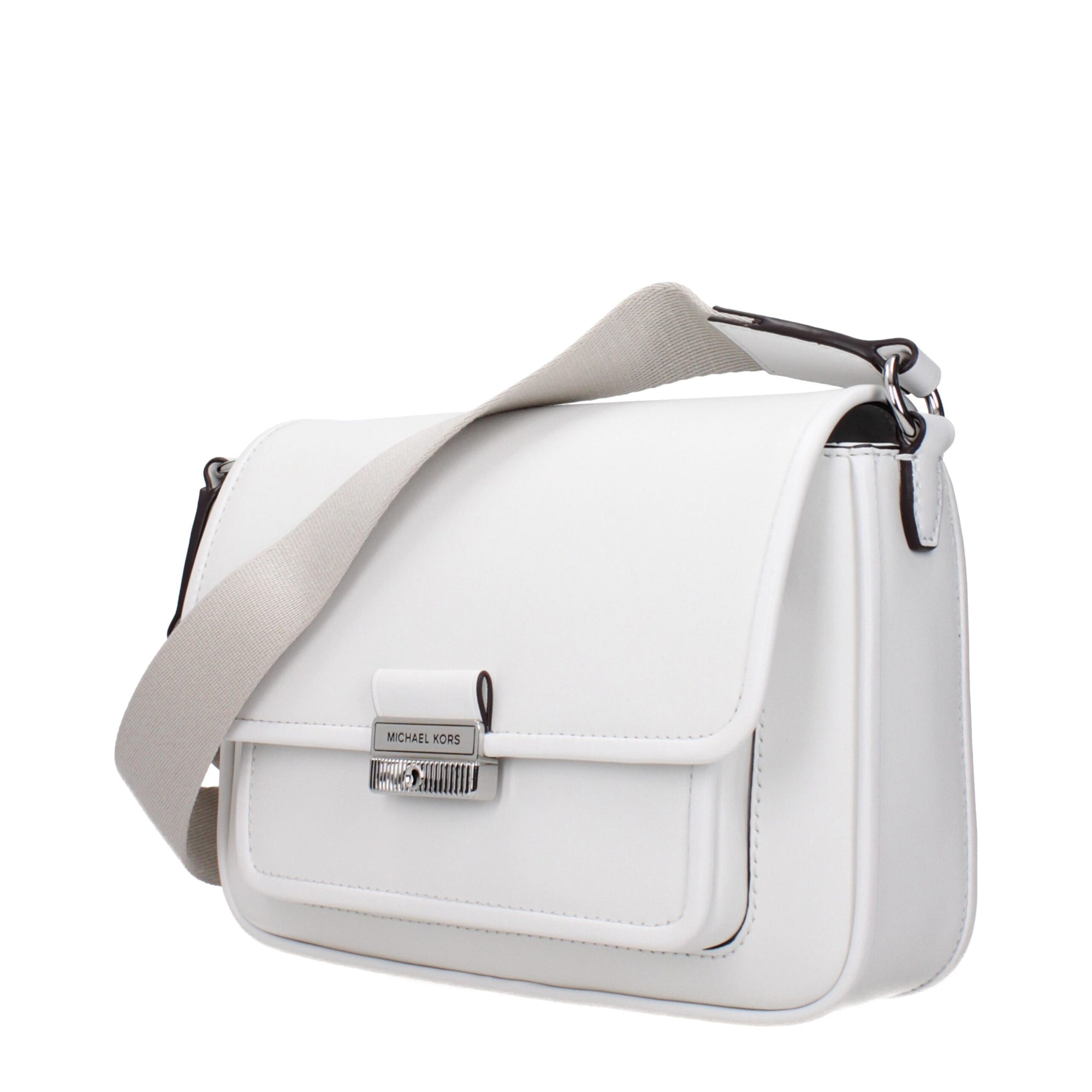 Sacs à bandoulière en cuir blanc Michael Kors