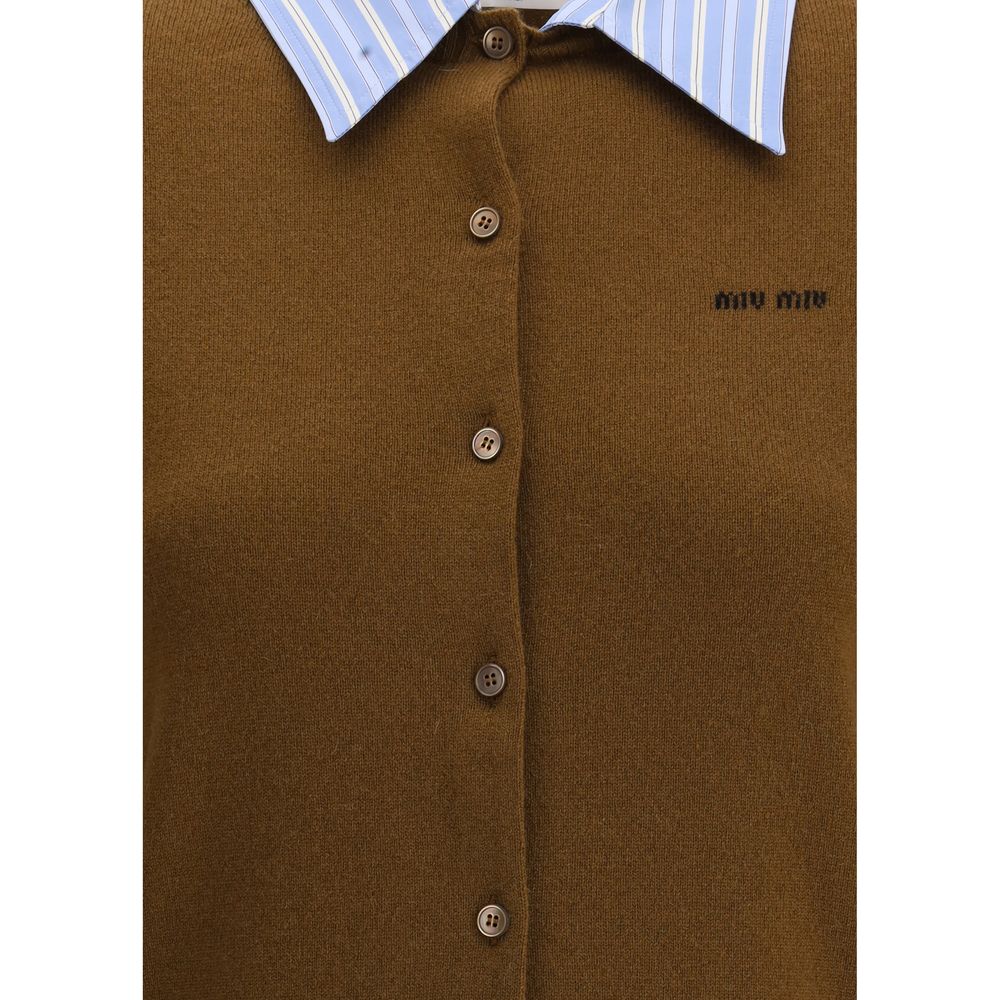 Cardigan en cachemire Miu Miu