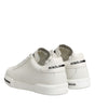 Dolce & Gabbana White Portofino Logo Low Top Sneakers Shoes