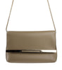 Giada Beige Leather Crossbody Bag