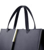 Sac à main en cuir bleu Giada