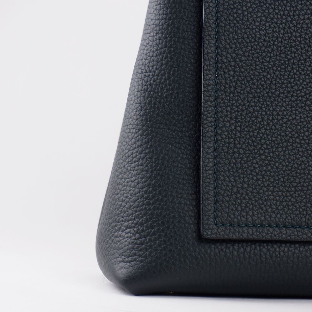 Sac à main en cuir bleu Giada