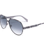 Lunettes de soleil en métal gris Italia Independent