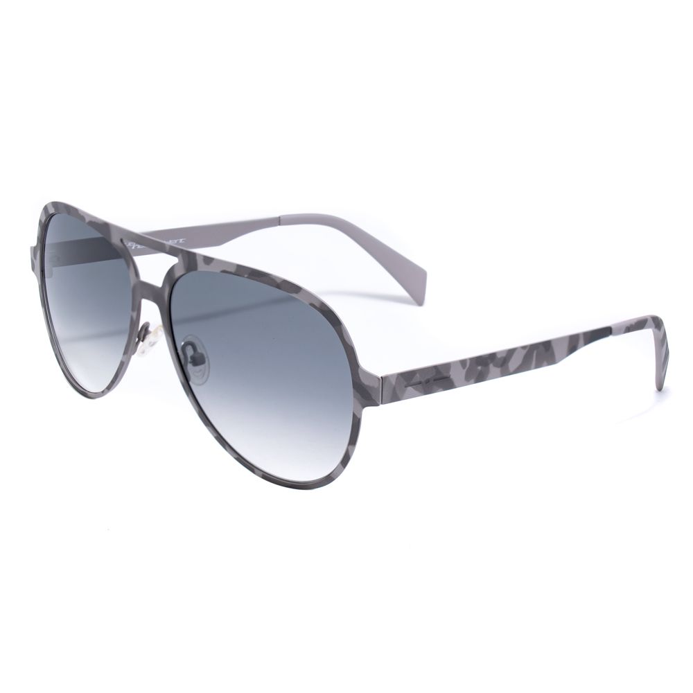 Lunettes de soleil en métal gris Italia Independent