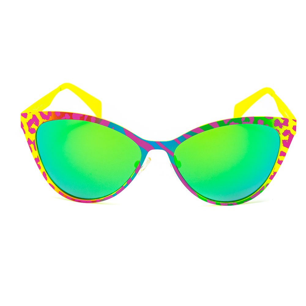 Italia Independent Red Metal Sunglasses