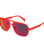 Lunettes de soleil en métal gris Italia Independent