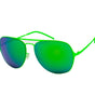 Italia Independent Green Metal Sunglasses