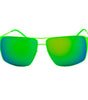 Italia Independent Green Metal Sunglasses