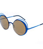 Italia Independent Blue Metal Sunglasses