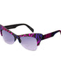 Italia Independent Purple Acetate Sunglasses