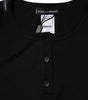Dolce &amp; Gabbana Black Cotton Henley Short Sleeves Top T-shirt