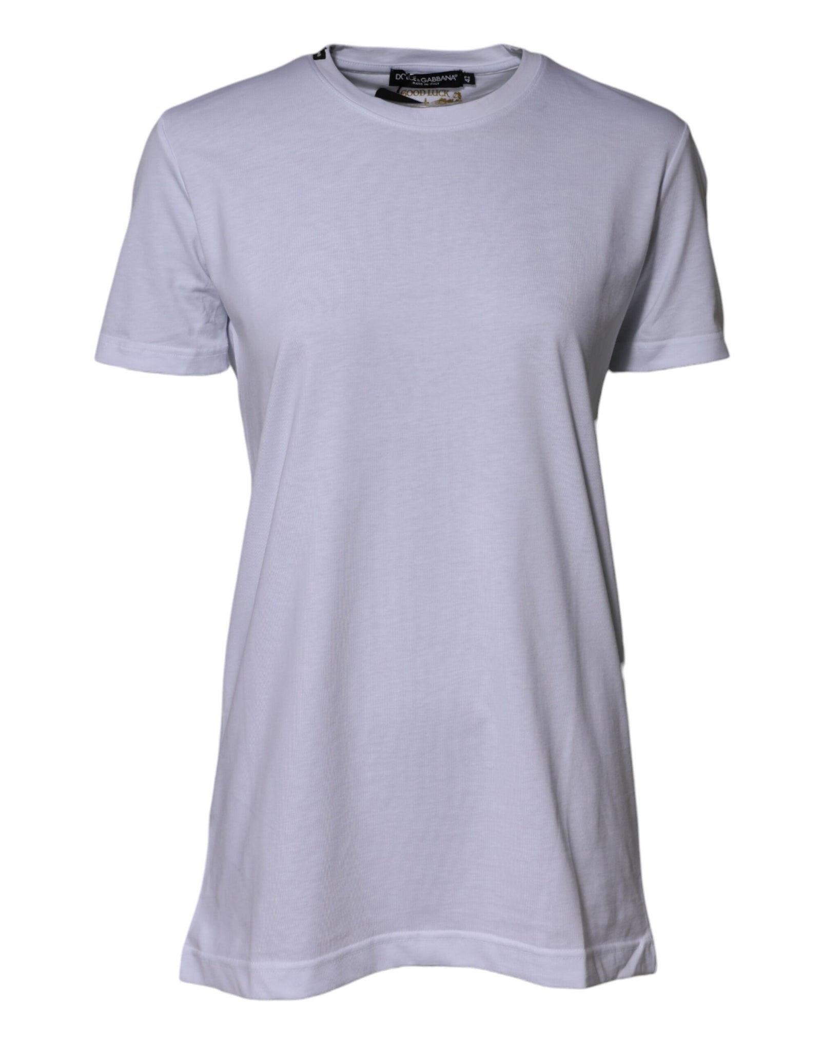 T-shirt ras du cou Dolce &amp; Gabbana en coton blanc Goodluck 2023