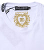 Dolce & Gabbana White Cotton Goodluck 2023 Crew Neck T-shirt