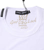 Dolce & Gabbana White Cotton Goodluck 2022 Crew Neck T-shirt