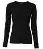 Dolce & Gabbana Black Cotton Knit Round Neck Long Sleeves T-shirt