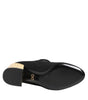Dolce & Gabbana Black Flower Crystal Embellished Mary Jane Shoes