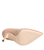 Dolce & Gabbana Beige Patent Leather Stiletto Heel Pump  Shoes