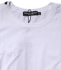 T-shirt court à col rond en coton blanc Dolce &amp; Gabbana